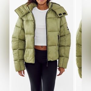 Urban Outfitters khaki puffer coat NWT